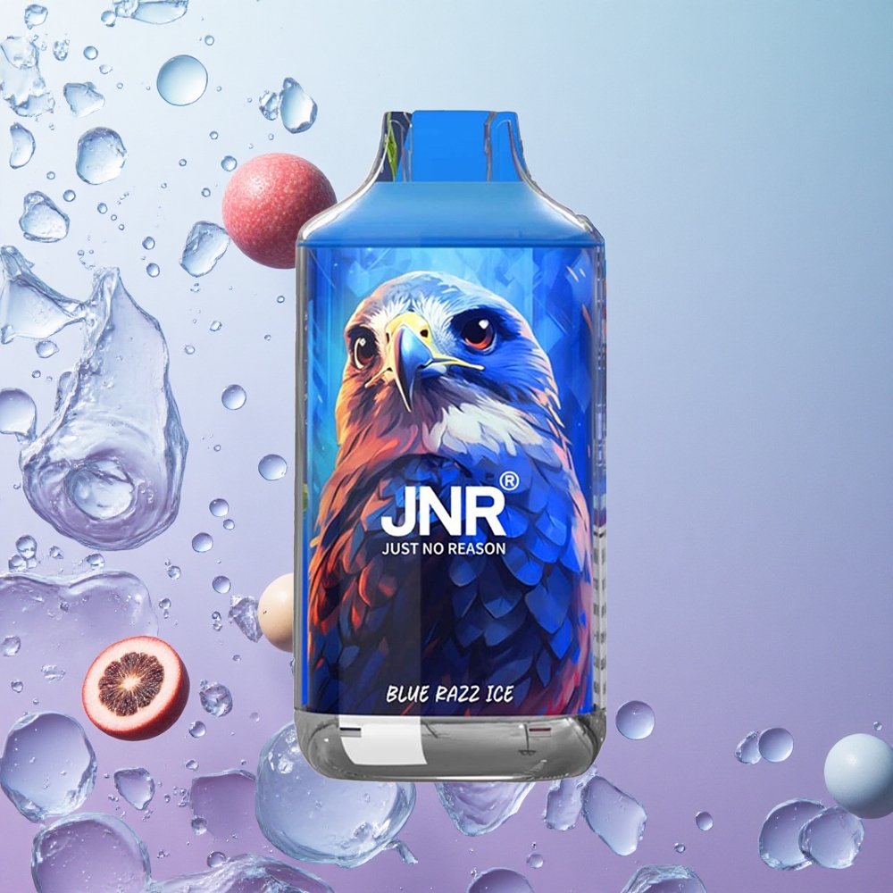 JNR Falcon 16000 Puffs Blue Razz Ice Italia Wholesale Dual Mesh Coil 22ml