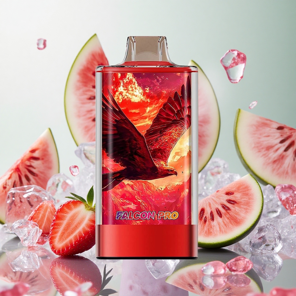 JNR Falcon Pro 28000 Fragola Anguria Ghiacciata Italy wholesale 30ml Ricarica Preconfezionata Smart Display