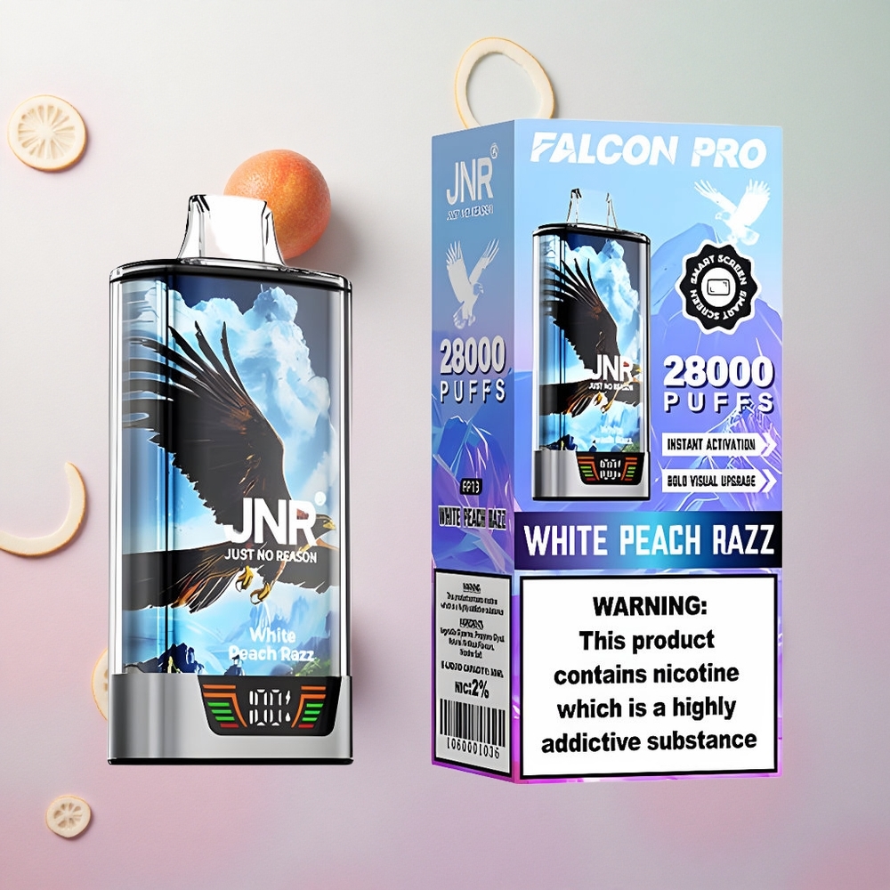 JNR Falcon Pro 28000 Pesca Bianca Lampone Italy wholesale 30ml Capacità Pre-Riempiuta