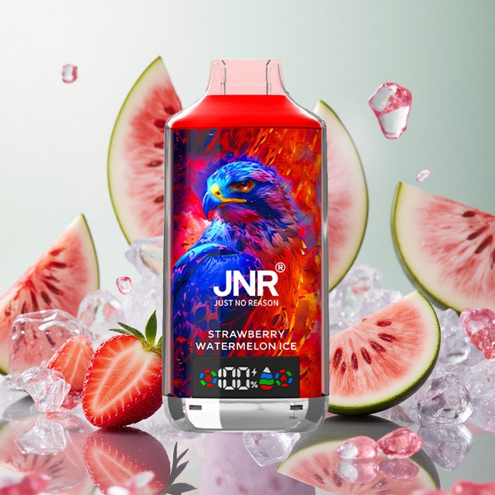 JNR Falcon X 18000 Puffs Fragola Anguria Ghiacciato Italy wholesale Display Digitale Tipo-C Ricarica Rapida