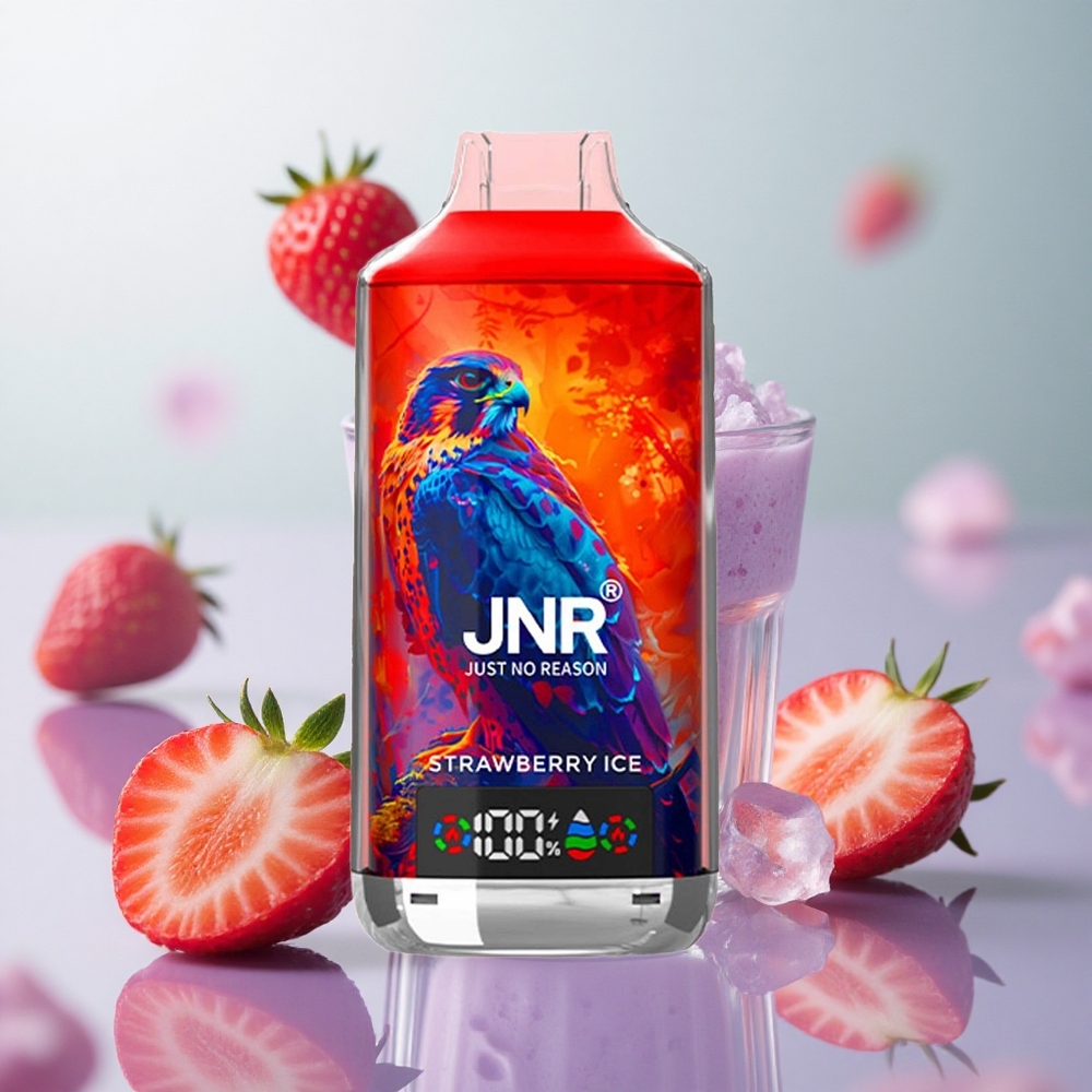 JNR Falcon X 18000 Puffs Fragola Ghiaccio Italy wholesale Display Digitale Carica Type-C