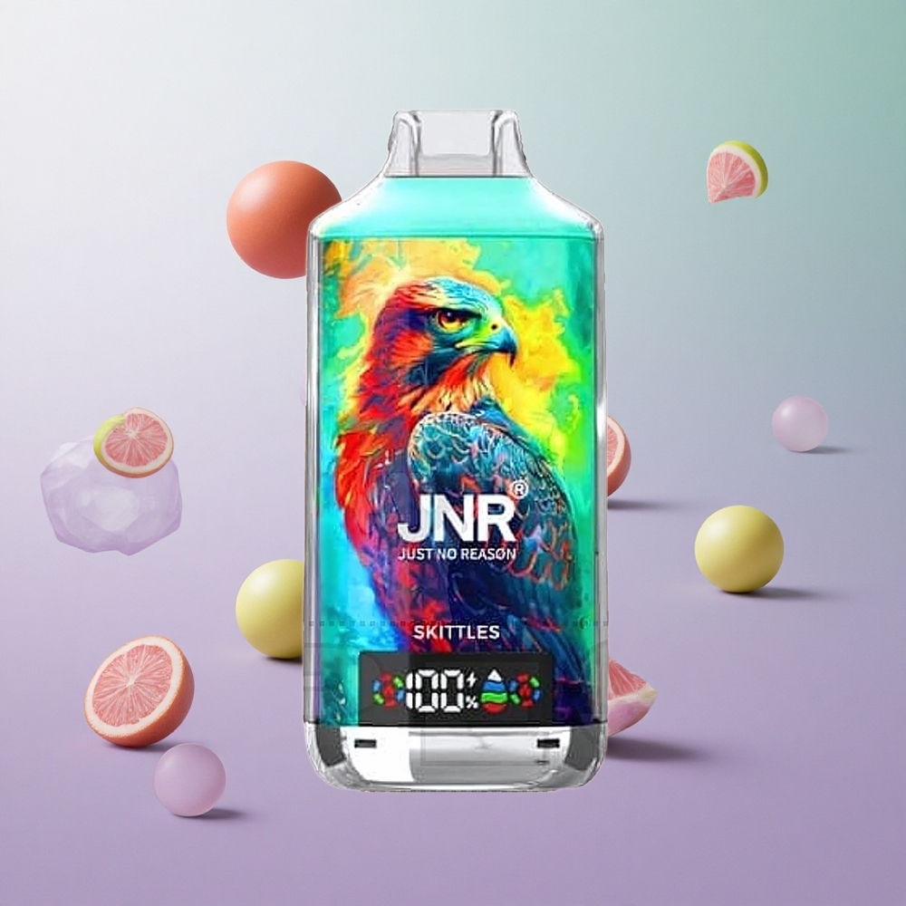 JNR Falcon X 18000 Puffs Skittles Gusto Fruttato Italy wholesale Display Digitale Tipo-C Ricarica Rapida