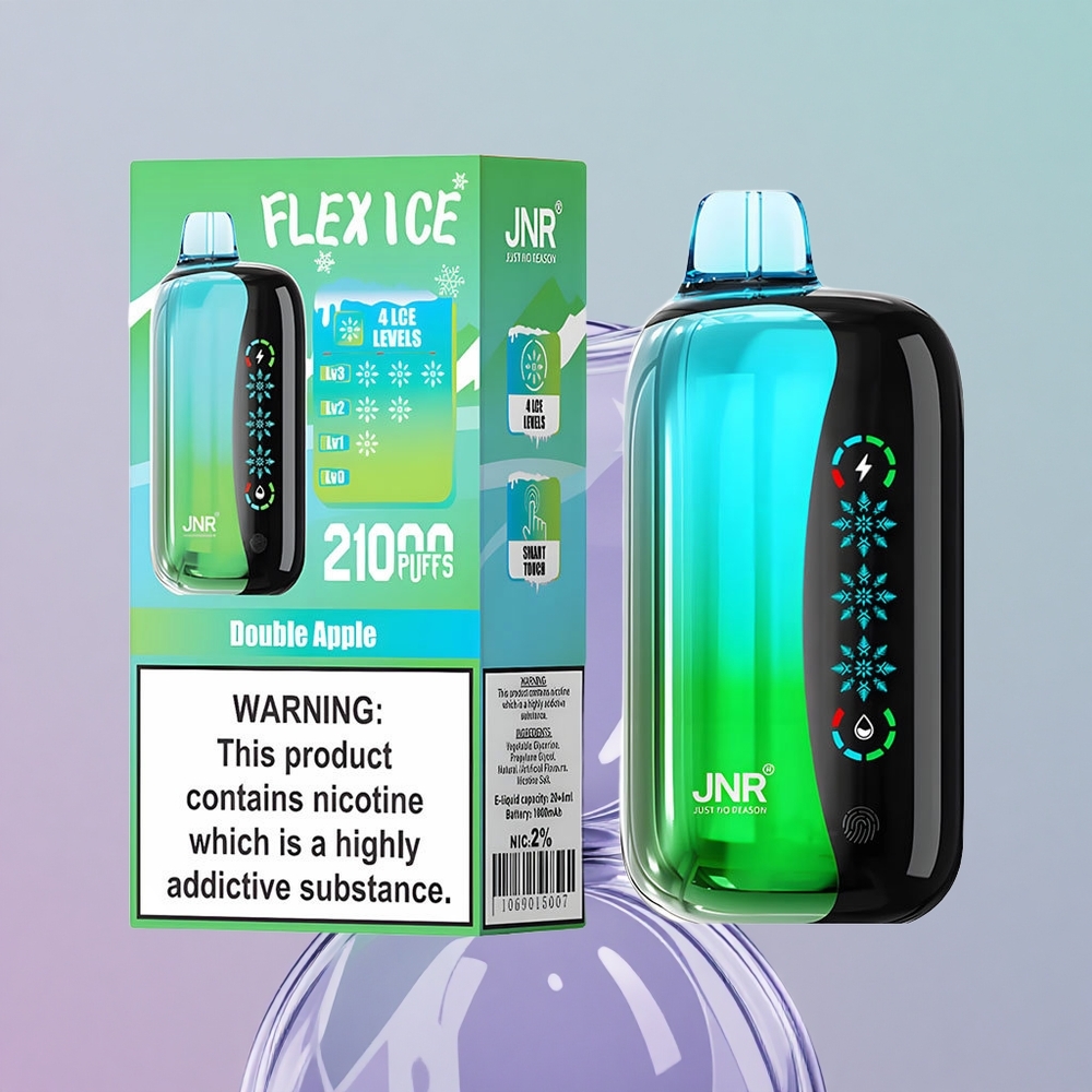 JNR Flex Ice 21000 Puffs Doppia Mela Disposable Vape Schermo Tattile Italy wholesale