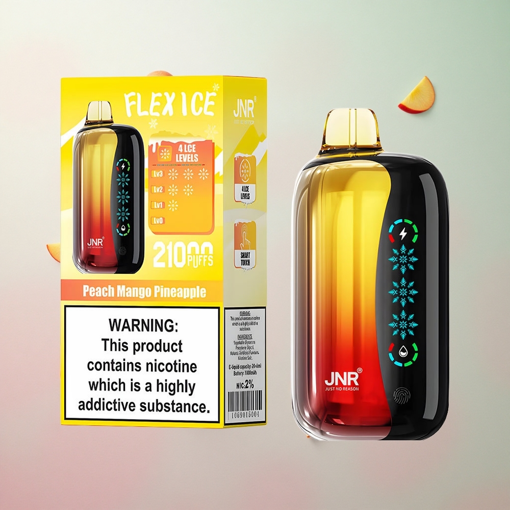 JNR Flex Ice 21000 Puffs Pesca Mango Ananas Italy wholesale Ghiaccio Regolabile Tipo-C