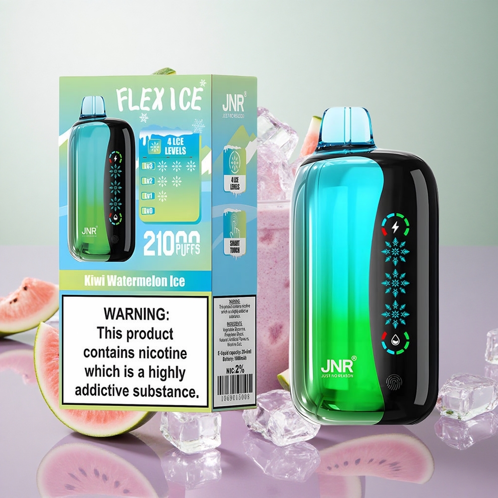 JNR Flex Ice 21000 Puffs Svapo Disposable Kiwi Anguria Ice Italy wholesale Aria Regolabile 26ml