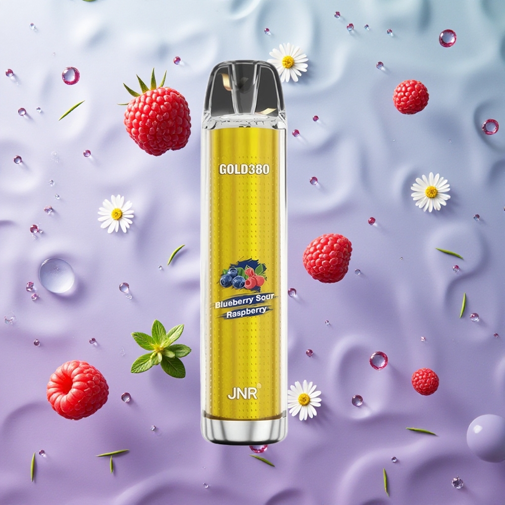 JNR Gold380 6000 Puffs Disposable Vape Mirtillo Lampone Aspro Italy wholesale 13ml
