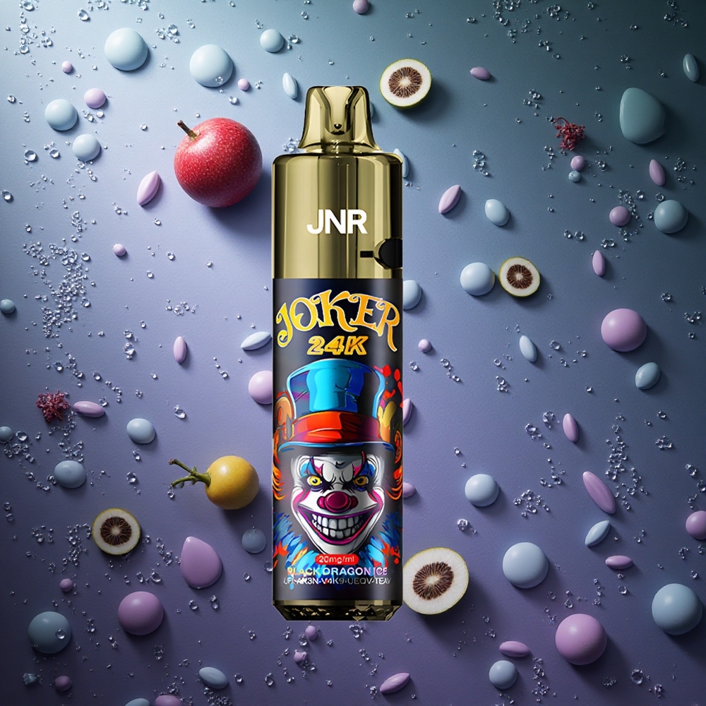 JNR Joker 24K Puffs Drago Nero Ghiaccio Italy wholesale Pod Ricaricabile 10ml