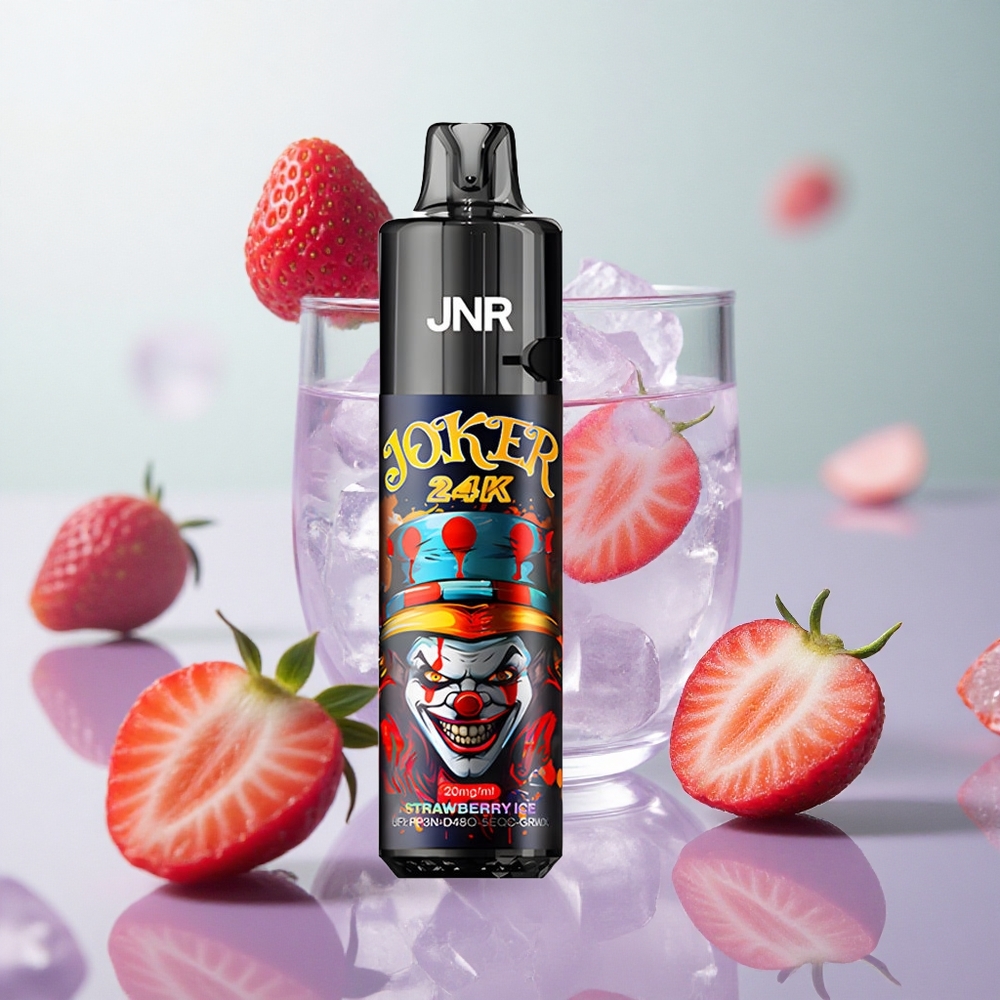 JNR Joker 24K Puffs Fragola Ghiaccio 2% Nicotina Italy wholesale 800mAh Batteria