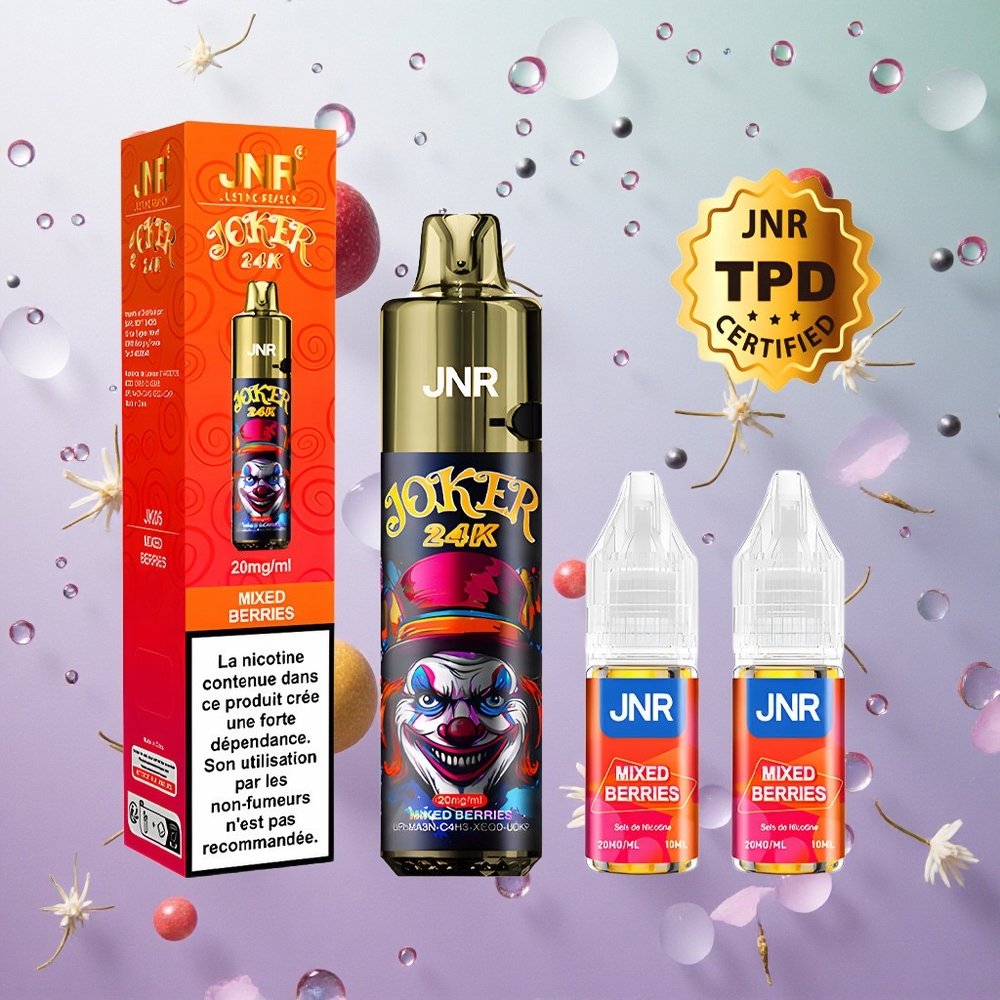 JNR Joker 24K Puffs Ricarica Laterale Frutti di Bosco Italy wholesale 800mAh