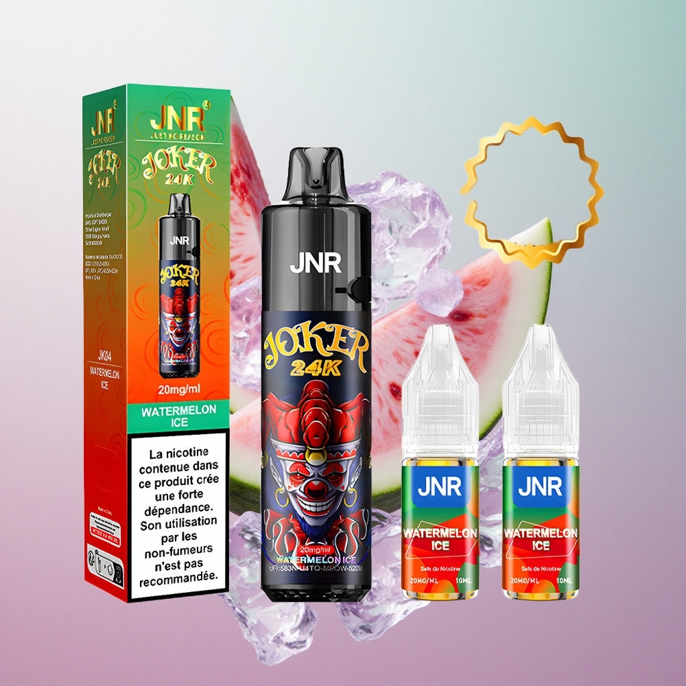JNR Joker 24K Puffs Ricaricabile Anguria Ghiacciata Italy wholesale 800mAh Tipo-C