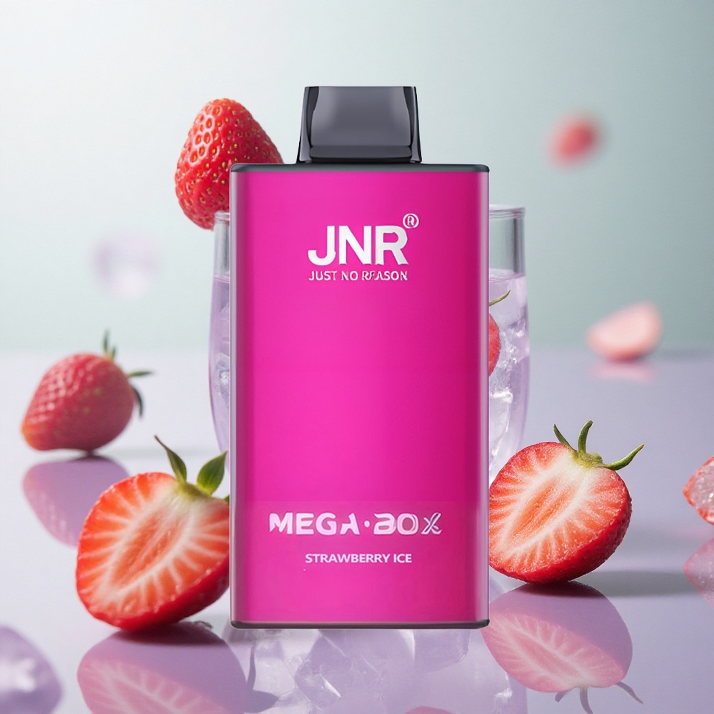 JNR Mega Box 25000 Puffs Disposable Vape Fragola Ghiaccio Italy wholesale Dual Mesh Coil