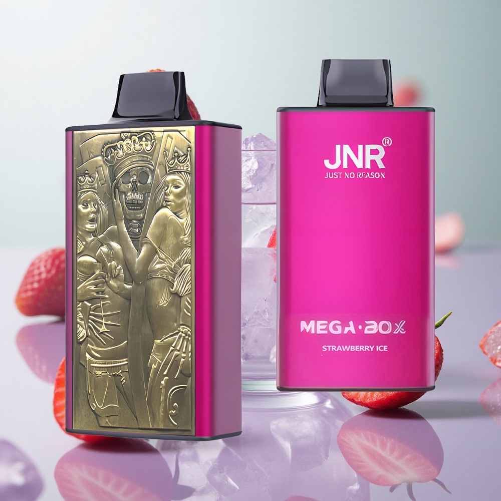 JNR Mega Box 25000 Puffs Disposable Vape Fragola Ghiaccio Italy wholesale Dual Mesh Coil