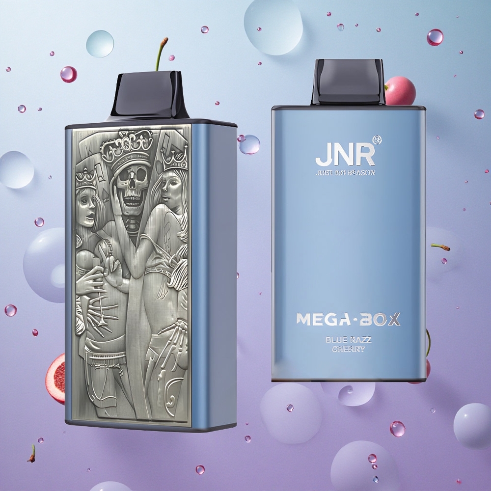 JNR Mega Box 25000 Puffs Disposable Vape Mirtillo Lampone Italy wholesale Dual Mesh Coil
