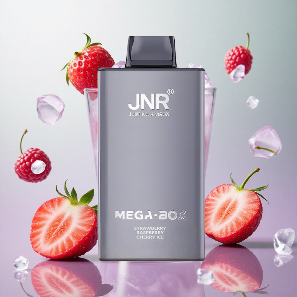JNR Mega Box 25000 Puffs Fragola Lampone Ciliegia Ice Italy wholesale Dual Mesh Coil