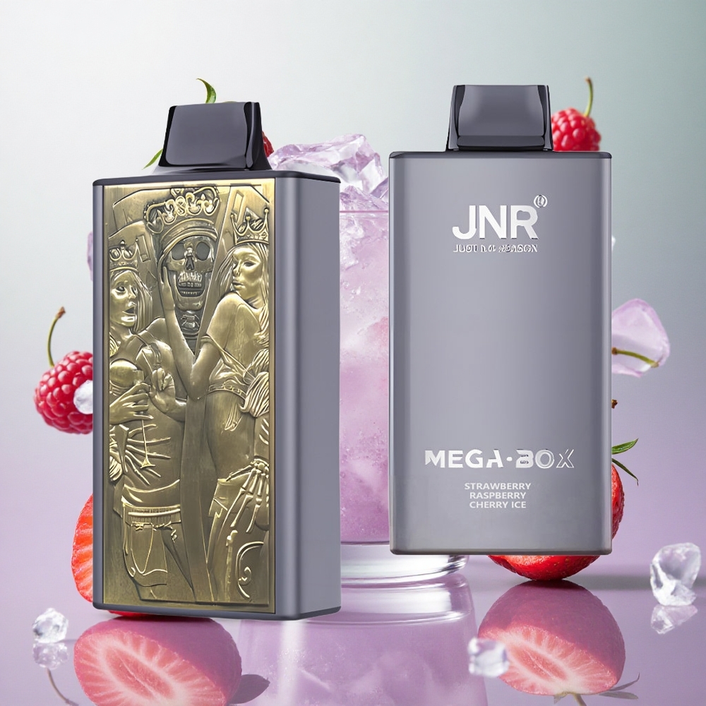 JNR Mega Box 25000 Puffs Fragola Lampone Ciliegia Ice Italy wholesale Dual Mesh Coil