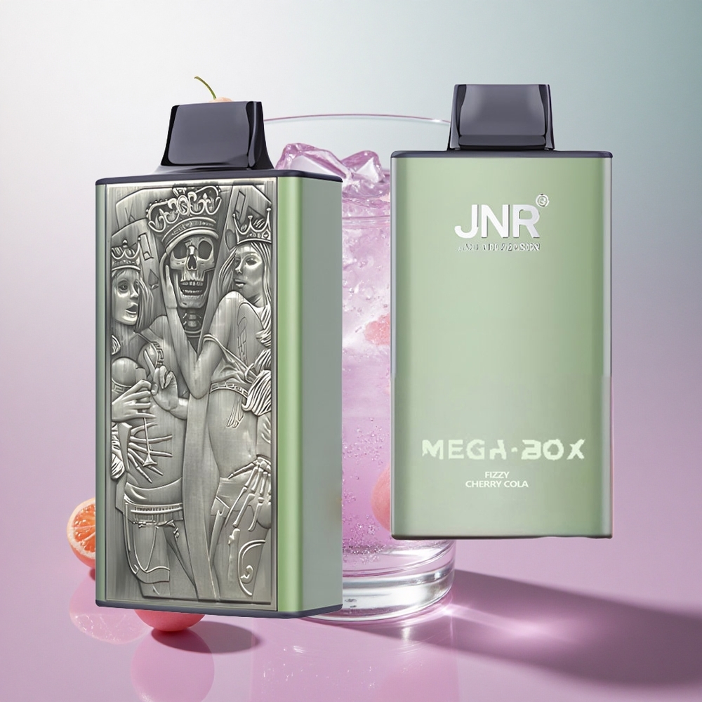 JNR Mega Box 25000 Puffs Frizzante Ciliegia Cola Italy wholesale Dual Mesh Coil