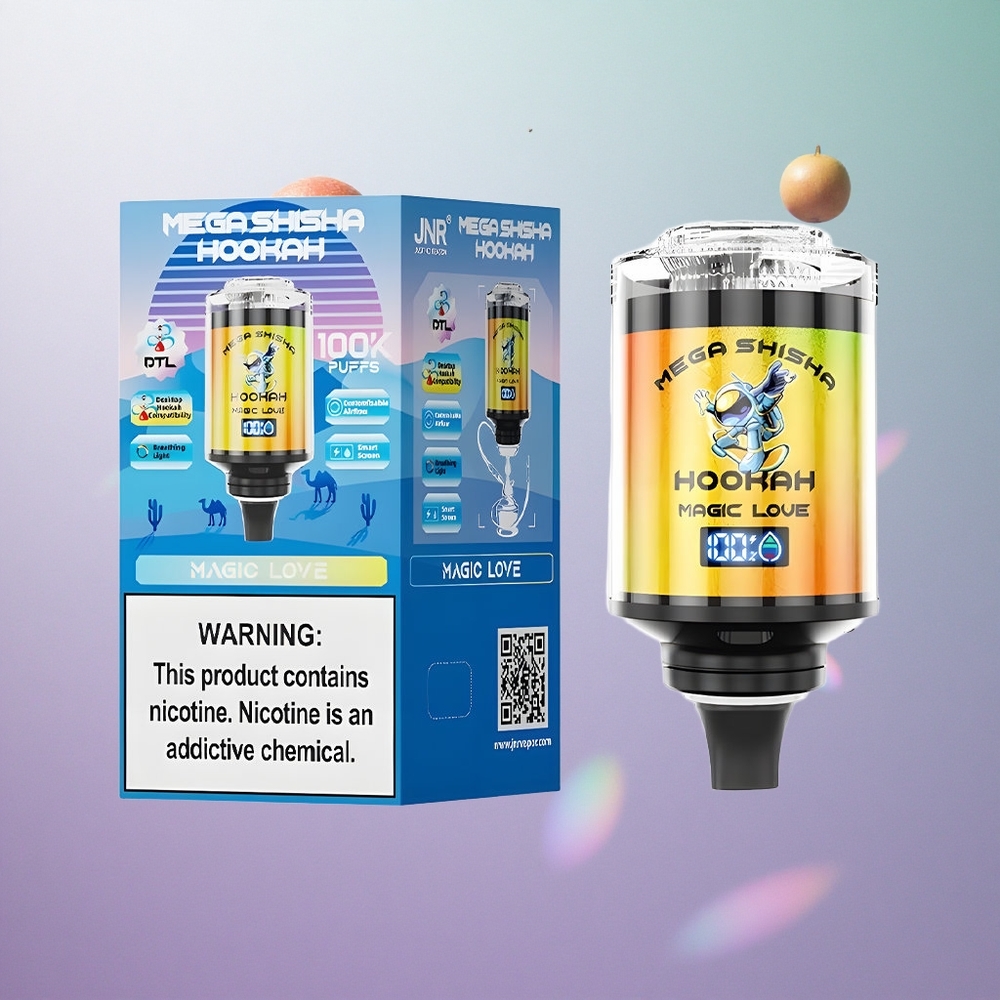 JNR Mega Shisha 100K Magic Love Italy wholesale 60ml Capacità 2200mAh Batteria Ricaricabile