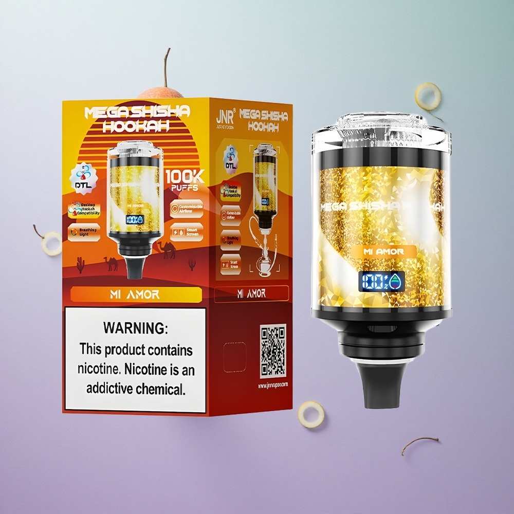 JNR Mega Shisha 100K Mi Amor 60ml capacità e-Liquid Italy wholesale compatibilità desktop