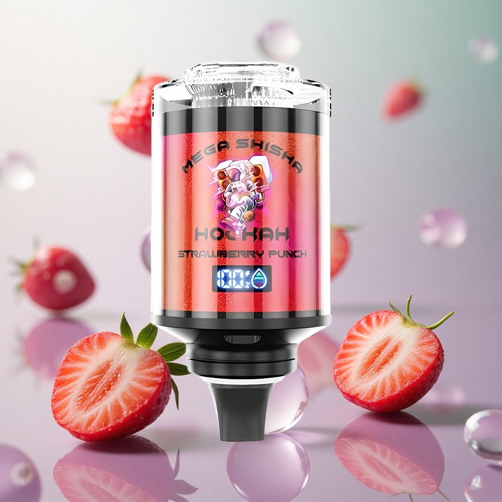 JNR Mega Shisha 100K Puffs Fragola Punch Italy wholesale 60ml e-Liquid 2200mAh