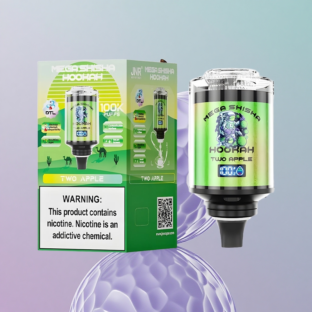 JNR Mega Shisha Hookah 100K Due Mele Italy wholesale Ricarica Rapida Type-C