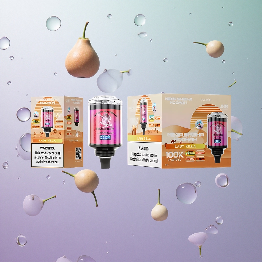 JNR Mega Shisha Hookah 100K Lady Killa Italia wholesale 60ml Capacità 2200mAh Batteria