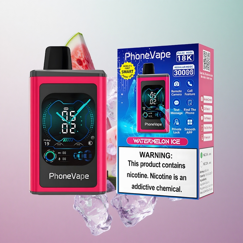 JNR PhoneVape 30000 Puffs Anguria Ghiaccio Italy wholesale Batteria Ricaricabile 850mAh Tipo-C Modalità Turbo