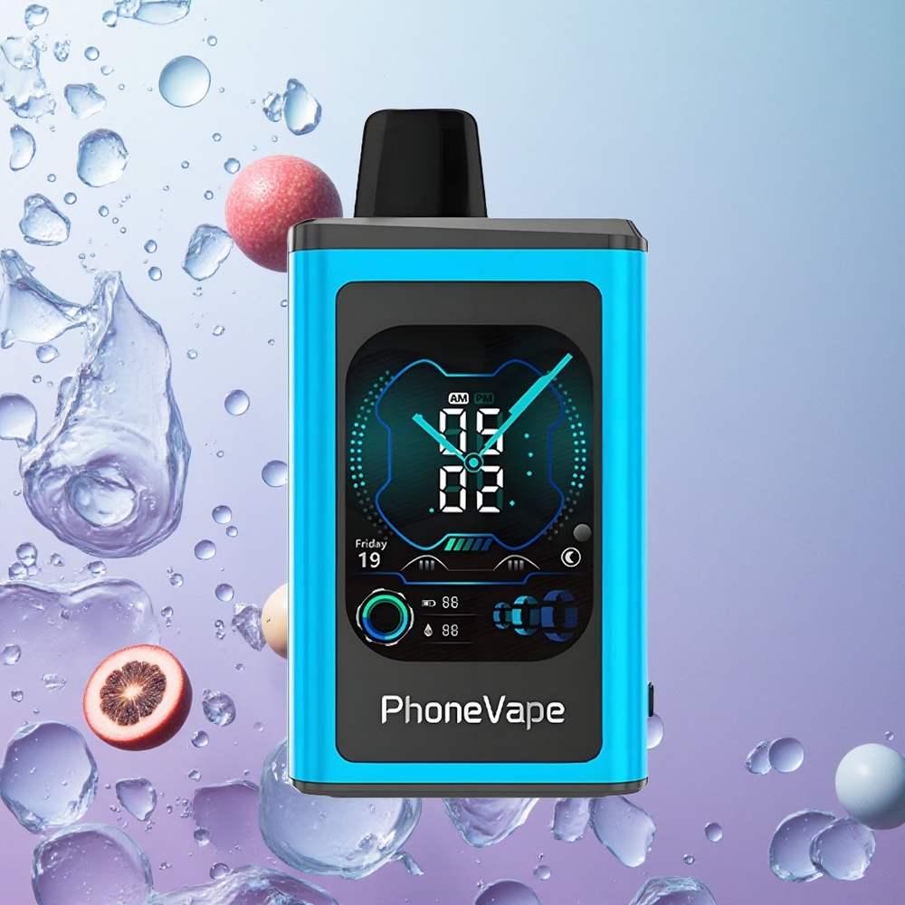 JNR PhoneVape 30000 Puffs Blu Lampone Ghiaccio Italy wholesale Ricaricabile 850mAh Turbo Mode