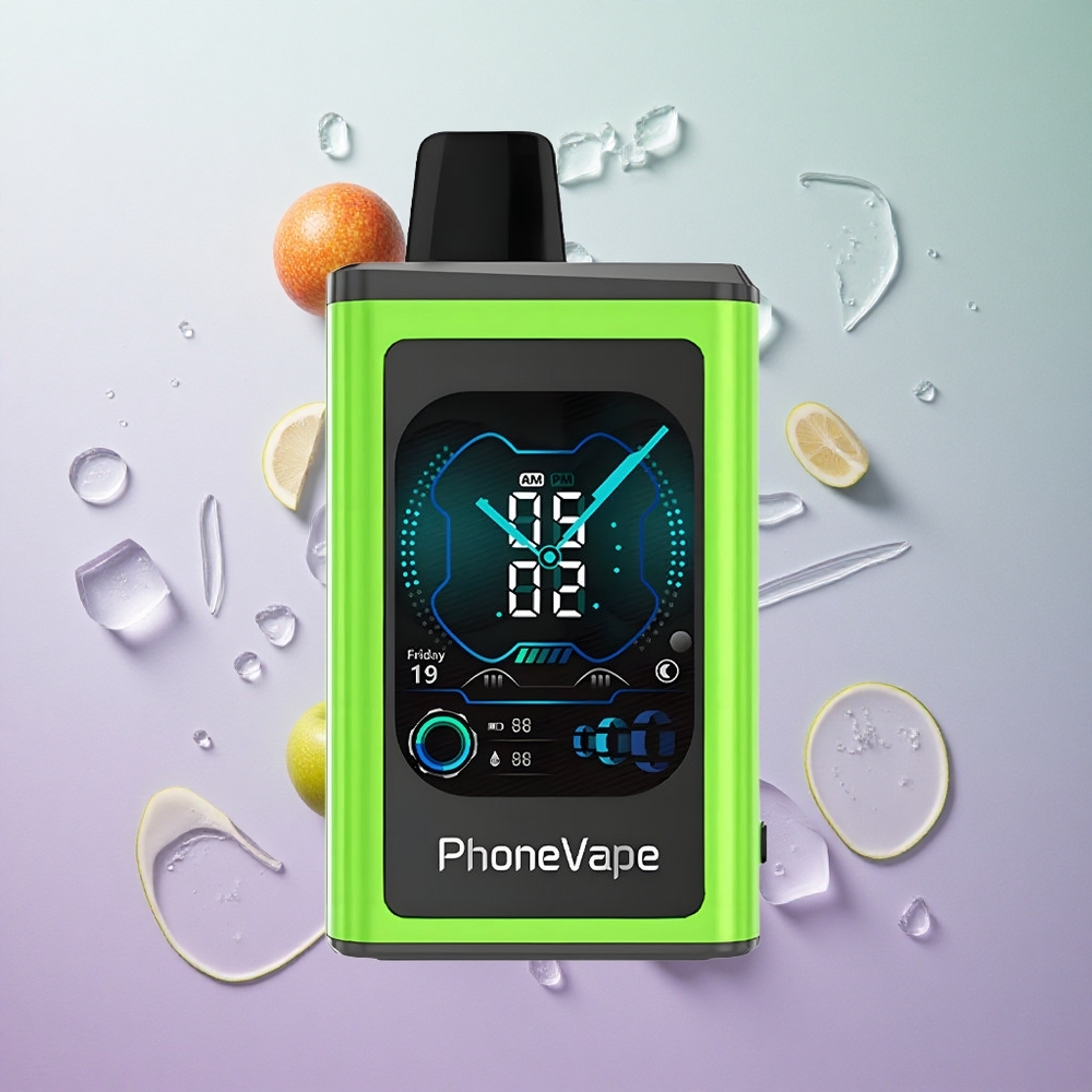 JNR PhoneVape 30000 Puffs Mela Acida Ghiaccio Italy wholesale Batteria Ricaricabile 850mAh Tipo-C
