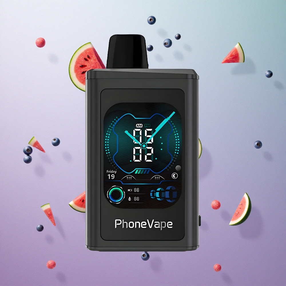 JNR PhoneVape 30000 Puffs Mirtillo Anguria Italy wholesale Batteria Ricaricabile Tipo-C Schermo Integrale