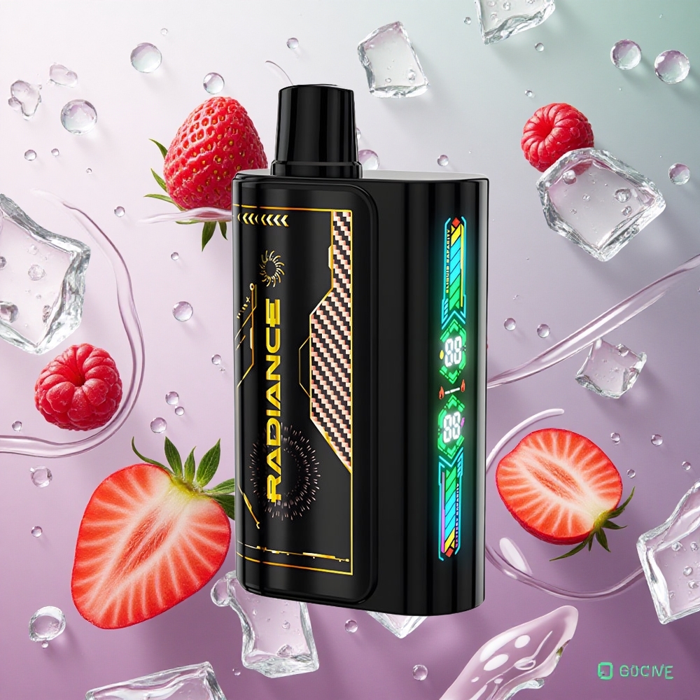 JNR Radiance 31000 Puffs Fragola Lampone Ciliegia Ghiaccio Italy wholesale Schermo Animazione Intelligente