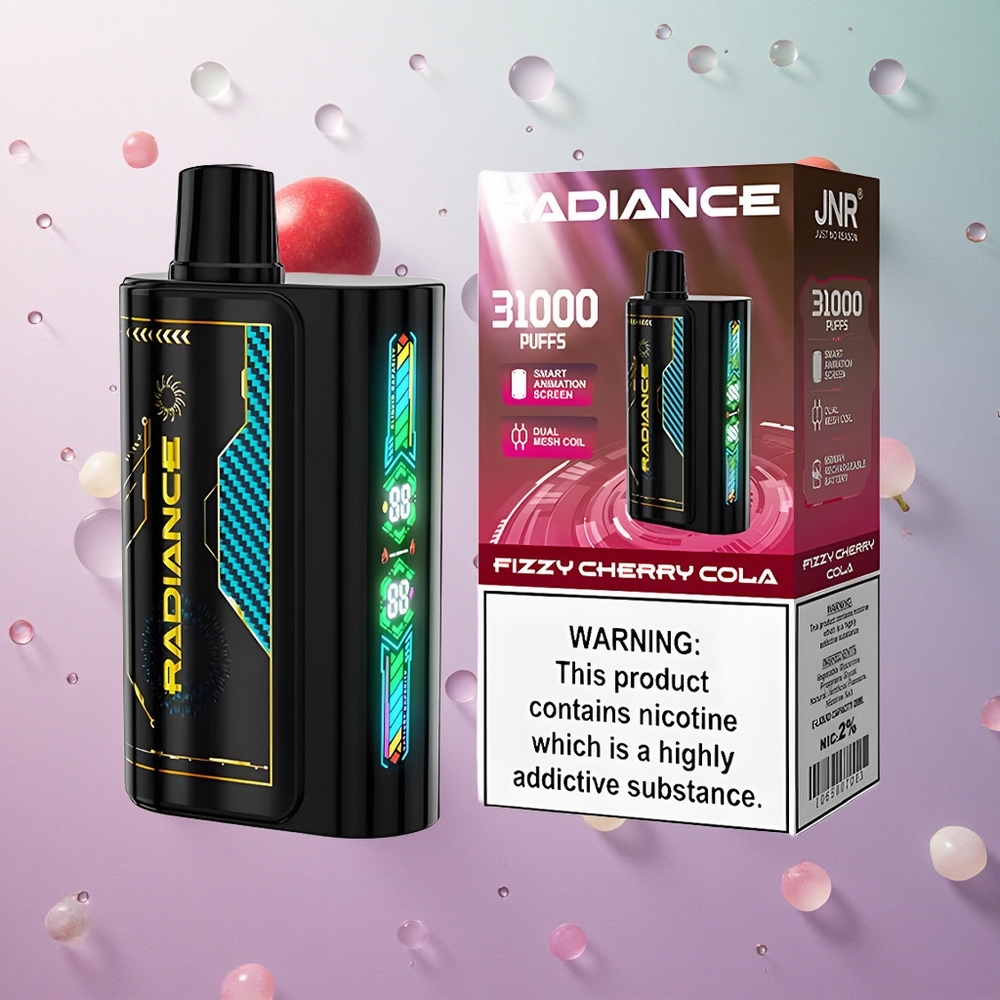 JNR Radiance 31000 Puffs Frizzante Ciliegia Cola Italy wholesale Schermo Animazione Intelligente