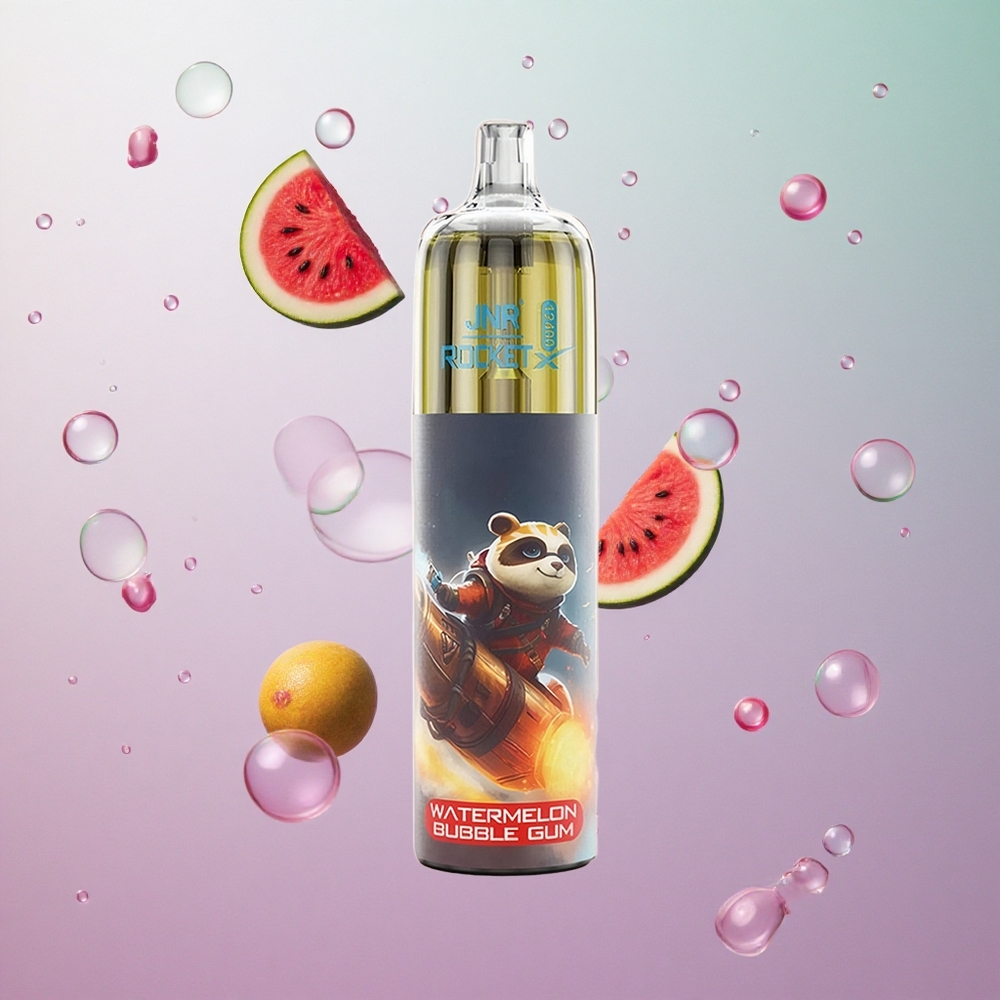 JNR Rocket-X 12400 Puffs Anguria Gomma da Masticare Italy wholesale con Flusso d'Aria Regolabile e 25ml Capacità