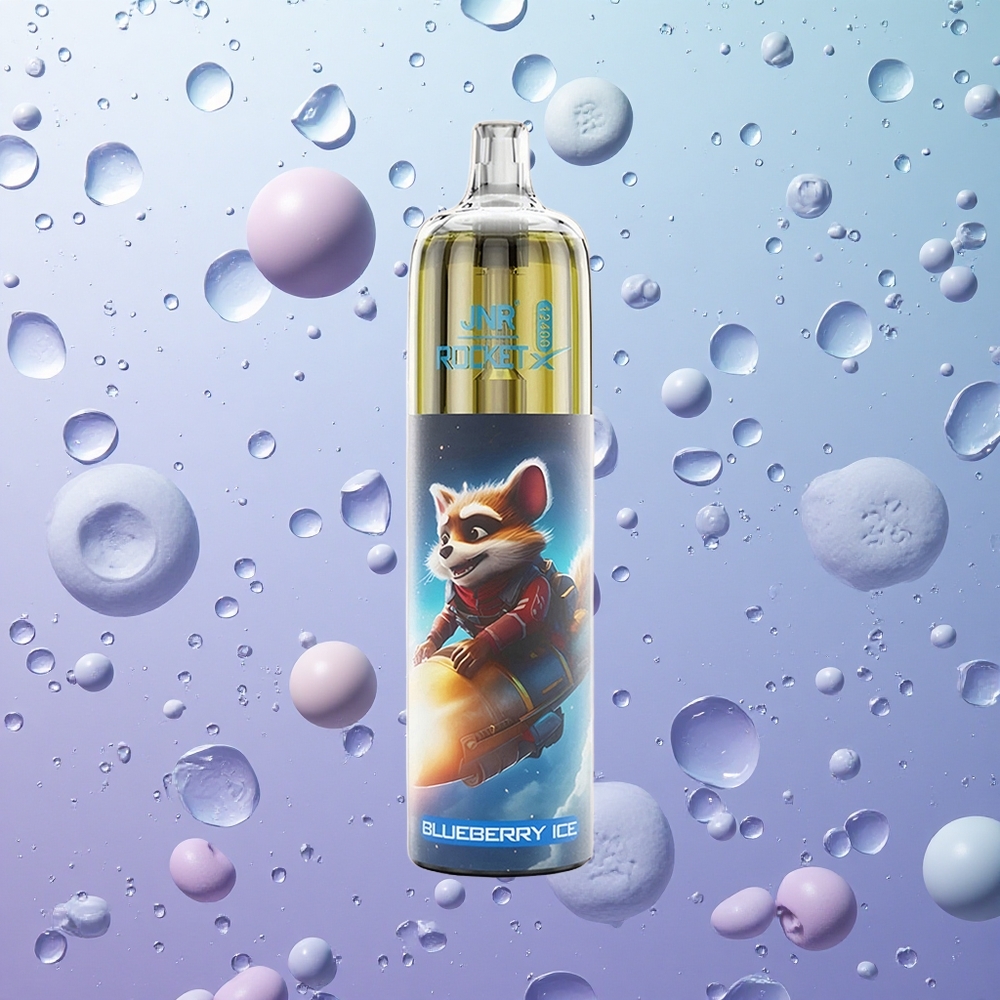 JNR Rocket-X 12400 Puffs Blu Gelato Ghiacciato Italy wholesale con Ricarica Rapida Type-C e Luci RGB