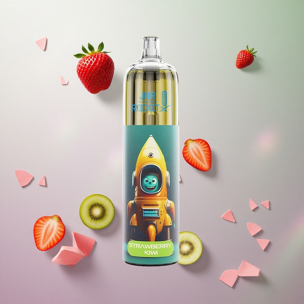 JNR Rocket-X 12400 Puffs Fragola Kiwi Italy wholesale con Flusso d'Aria Regolabile e Ricarica Rapida Type-C