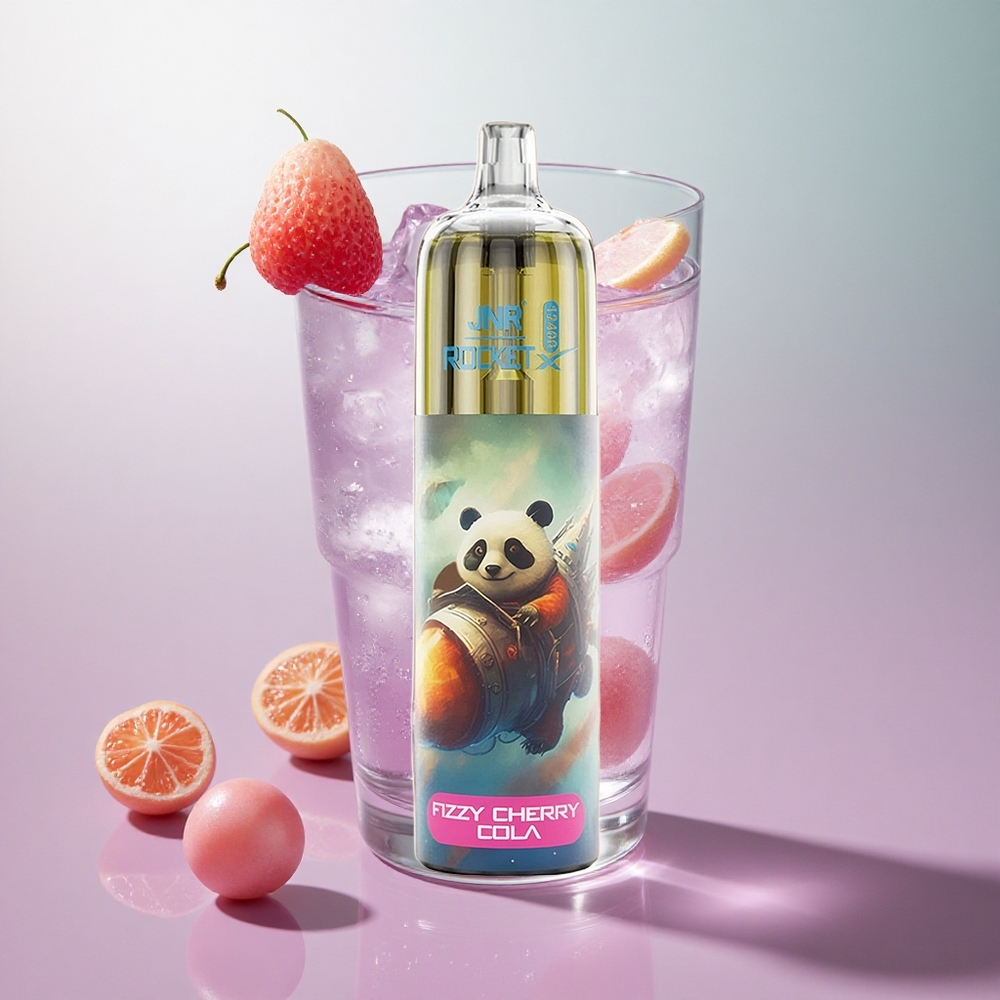 JNR Rocket-X 12400 Puffs Frizzante Ciliegia Cola Italy wholesale con Flusso d'Aria Regolabile e Luci RGB