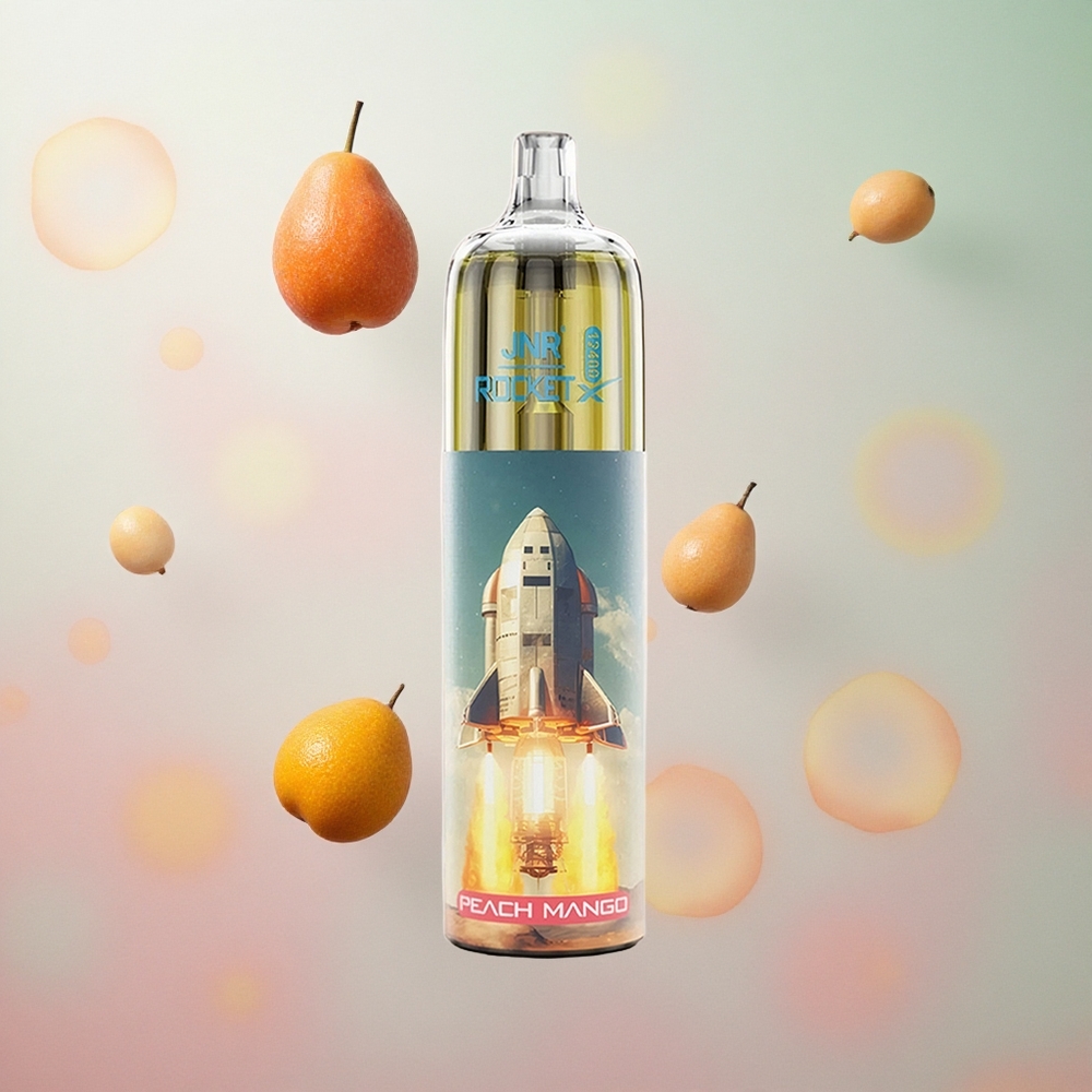 JNR Rocket-X 12400 Puffs Pesca Mango Italy wholesale Flusso d'Aria Regolabile, Luci RGB