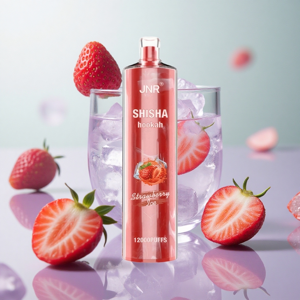 JNR Shisha Hookah 12000 Puffs Fragola Ghiaccio Italy wholesale 750mAh 24ml