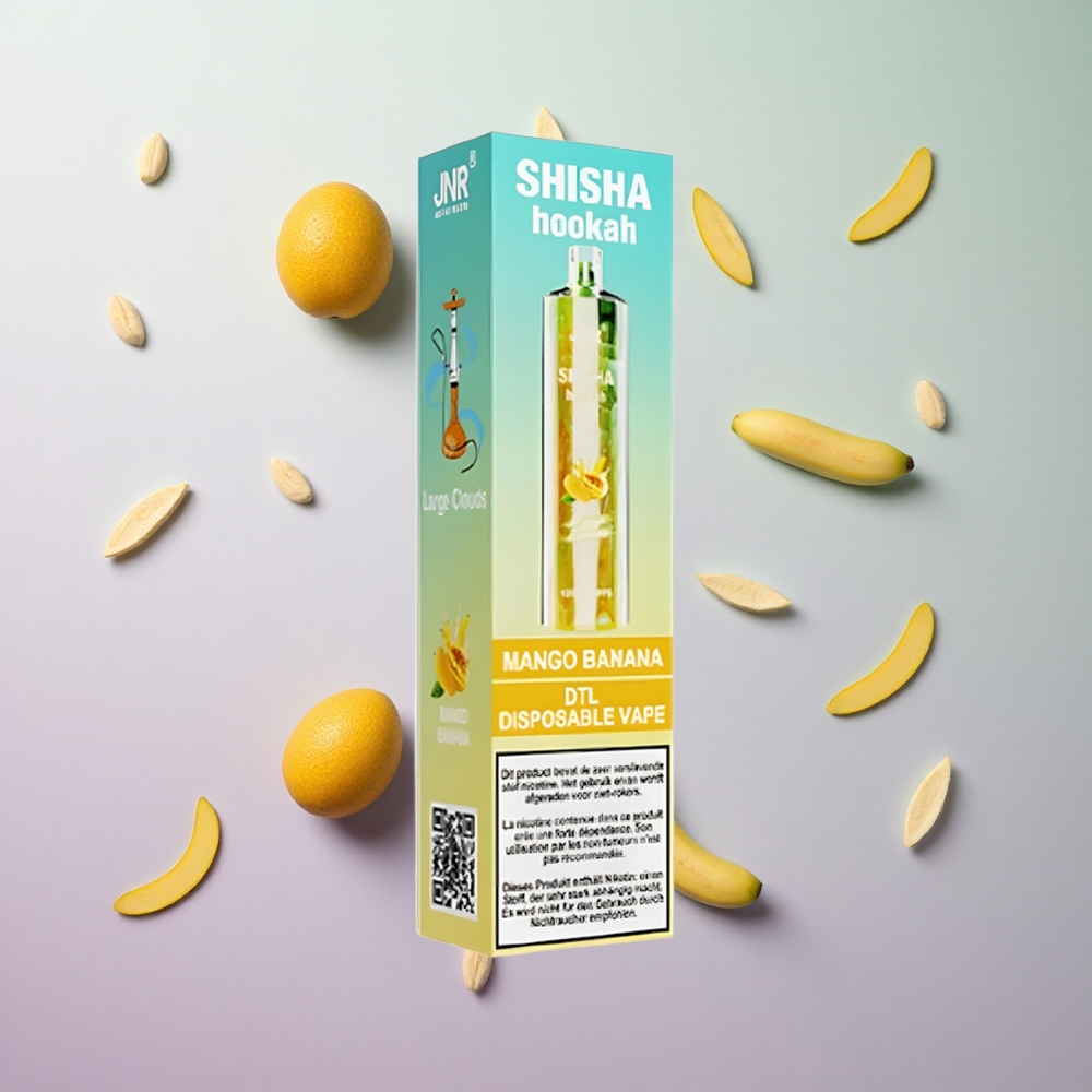JNR Shisha Hookah 12000 Puffs Mango Banana Italia Wholesale 750mAh 24ml