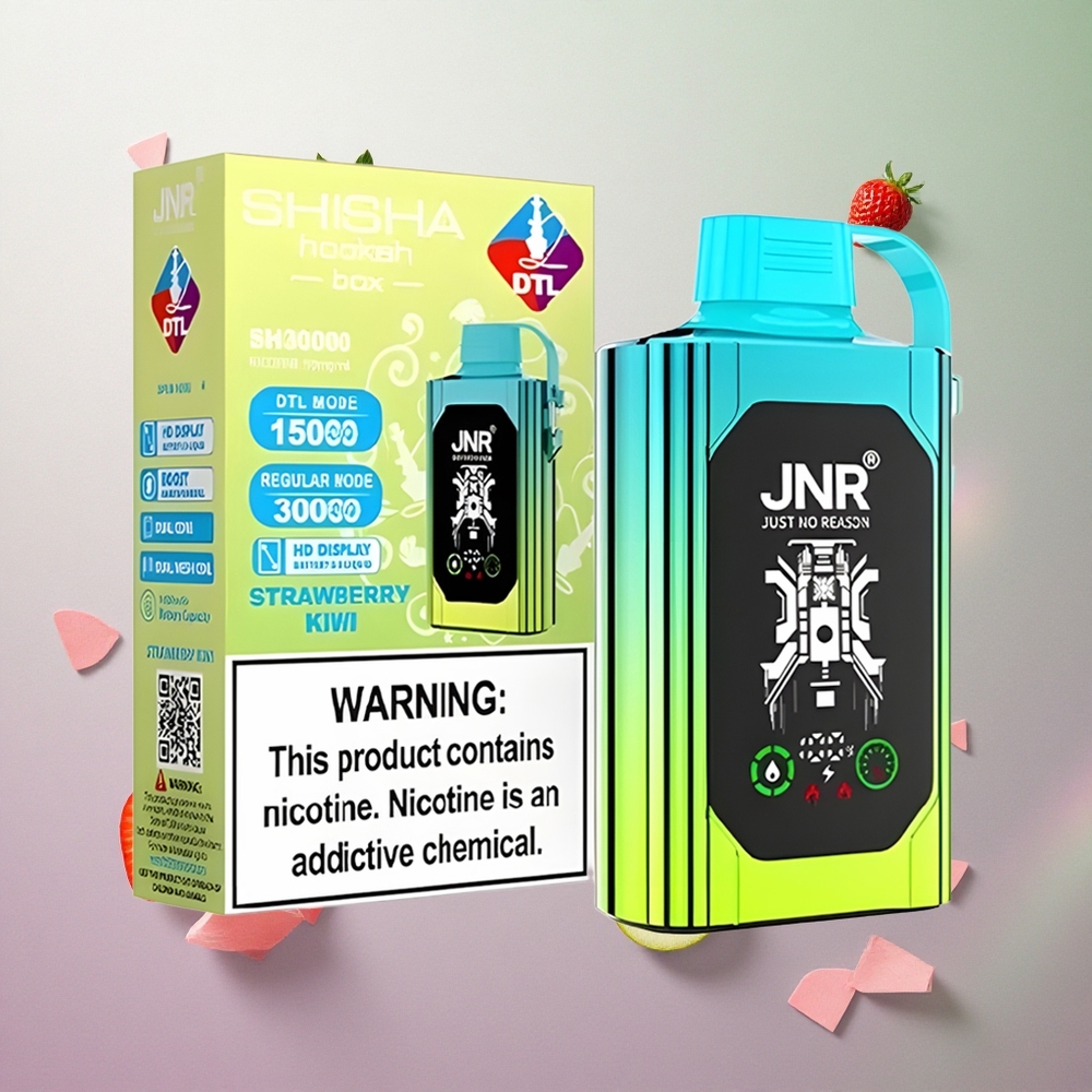 JNR Shisha Hookah Box 20500 Puffs Fragola Kiwi Italy wholesale Display HD Capacità Batteria 1000mAh