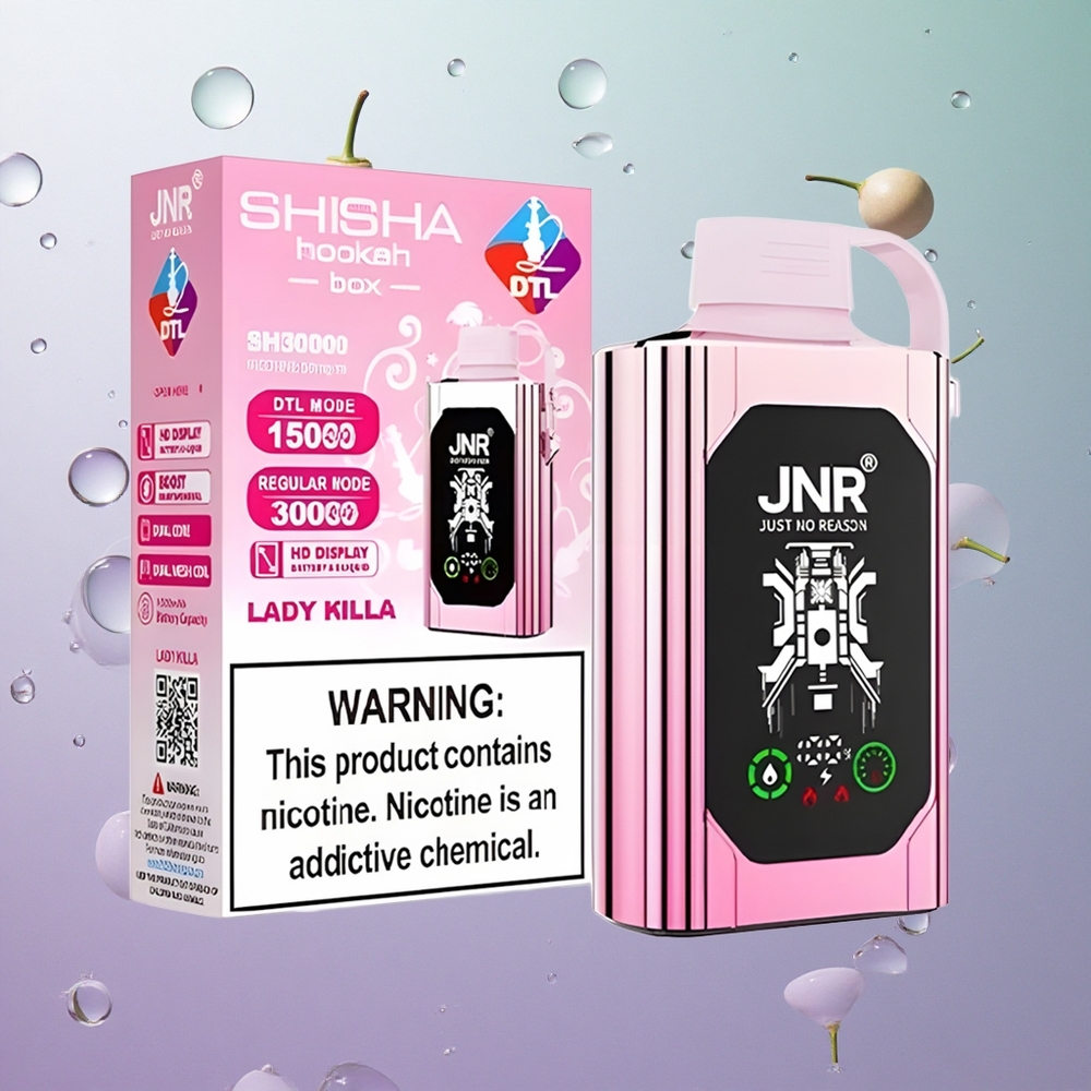 JNR Shisha Hookah Box 20500 Puffs Lady Killa Italia wholesale Display HD Capacità Batteria 1000mAh