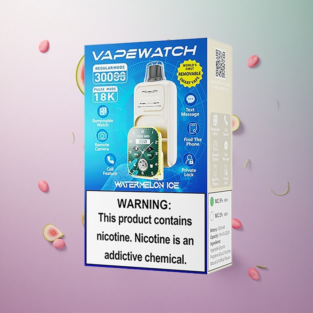 JNR Vape Watch 30000 Puffs Anguria Ghiacciata Italy wholesale Capacità E-liquid: 19mL
