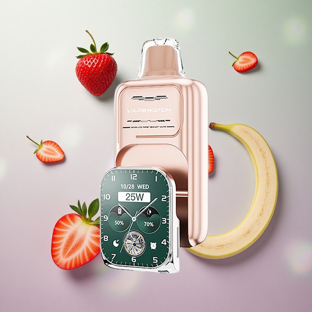 JNR Vape Watch 30000 Puffs Fragola Banana Italy wholesale Capacità Batteria 1000mAh Dual Mesh Coil