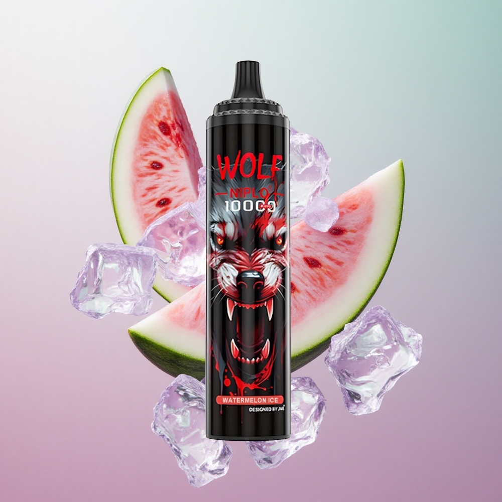 JNR Wolf Niplo 10000 Puffs Anguria Ghiaccio Italy wholesale 20ml 0% 2% 5% Nicotina