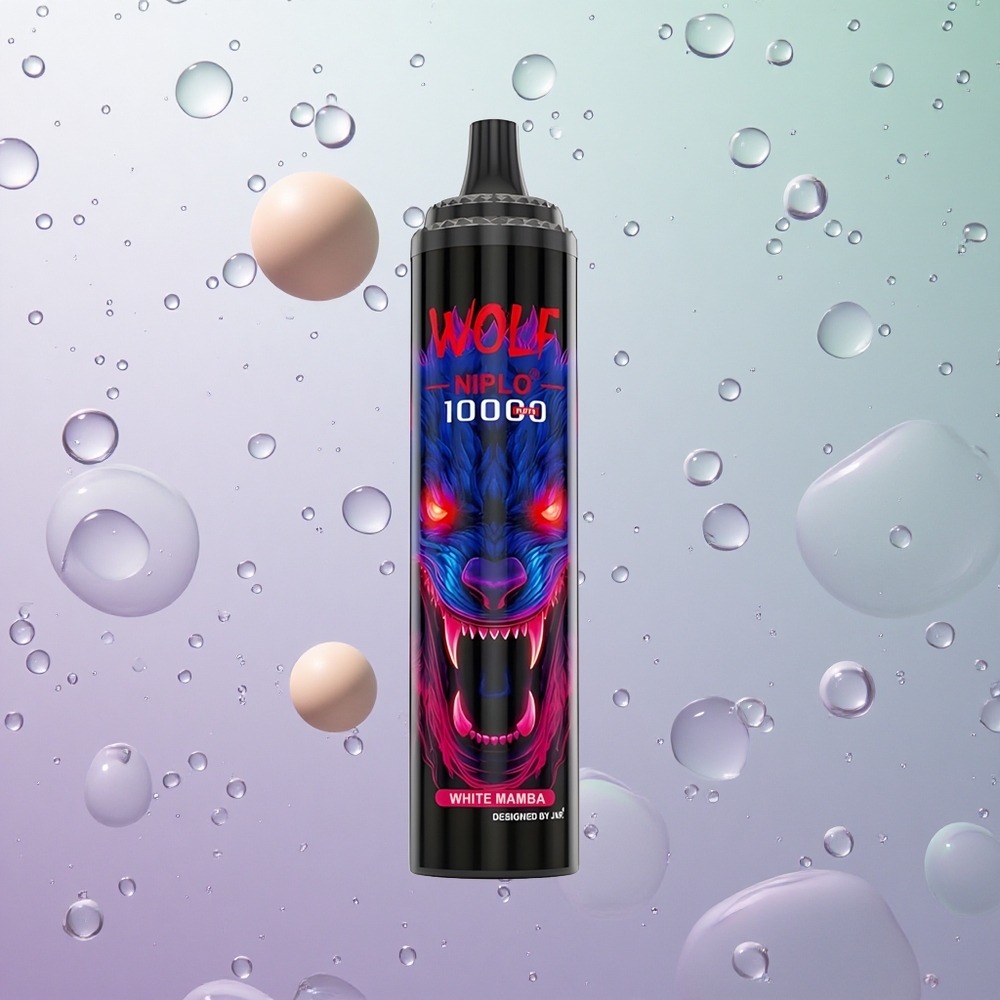 JNR Wolf Niplo 10000 Puffs Bianco Mamba Italy wholesale 20ml E-liquid