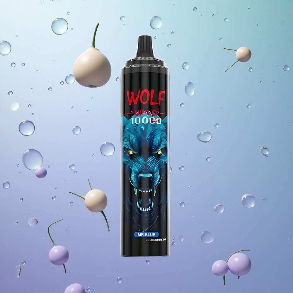 JNR Wolf Niplo 10000 Puffs Blu Mr Italy wholesale Capacità E-Liquid 20ml