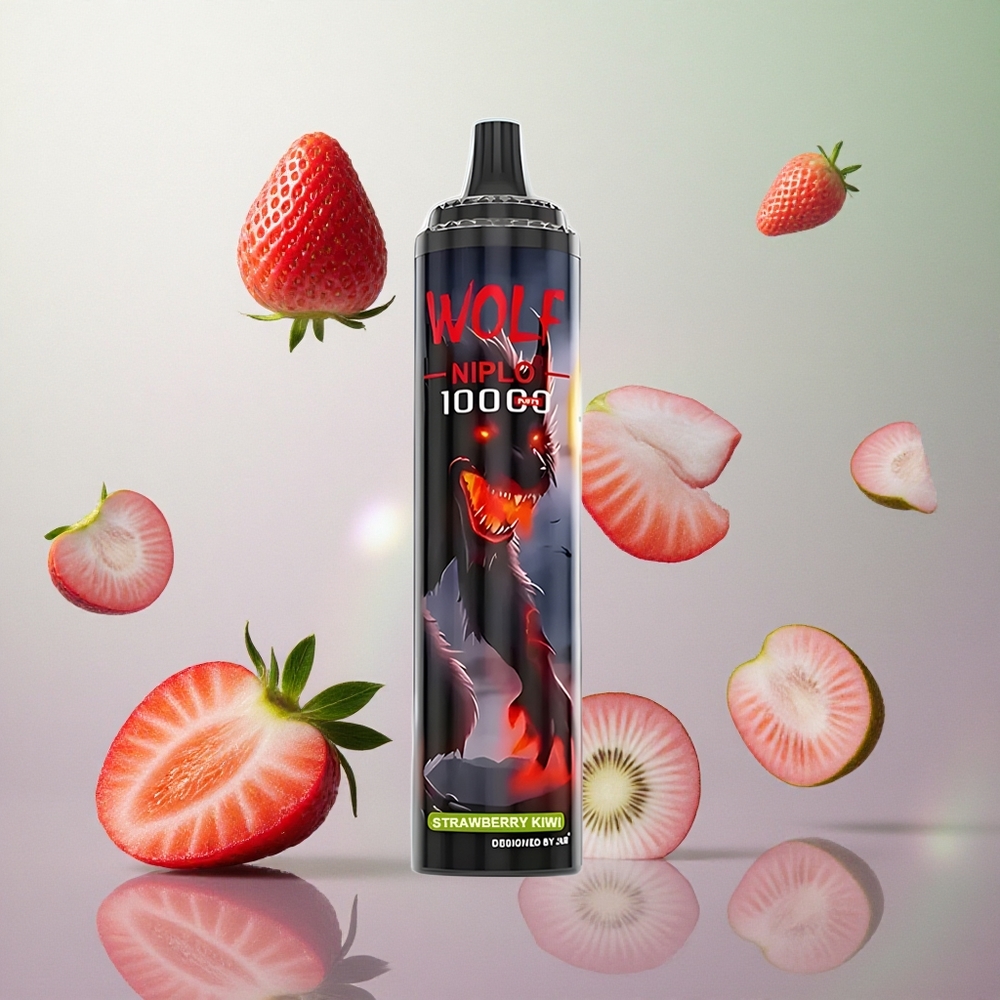 JNR Wolf Niplo 10000 Puffs Fragola Kiwi Italy wholesale Capacità E-liquid 20ml
