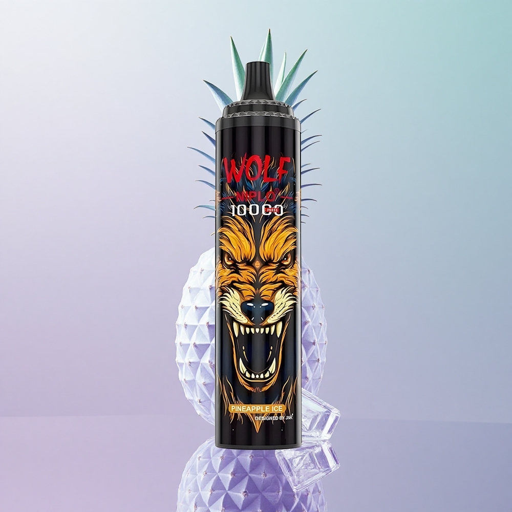 JNR Wolf Niplo 10000 Puffs Gusto Ananas Ghiaccio Italy wholesale Capacità E-liquid 20ml