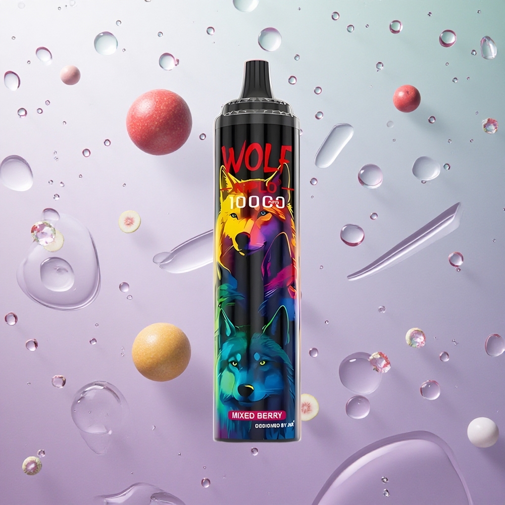 JNR Wolf Niplo 10000 Puffs Misto Frutti di Bosco Italy wholesale 20ml 1.0 Ohm