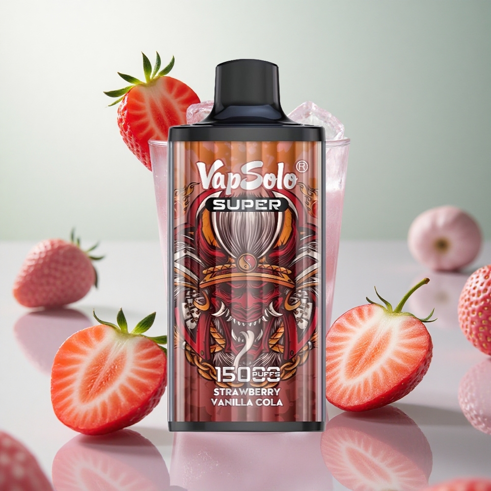 Vapsolo Super 15000 Puffs Fragola Vaniglia Cola Italy wholesale 40ml 850mAh