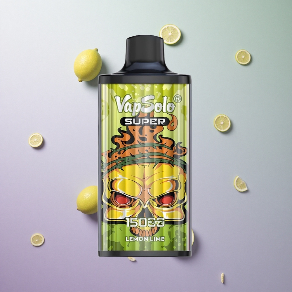 Vapsolo Super 15000 Puffs Sigaretta Elettronica Usa E Getta Lima Limone 40ml Italy Wholesale